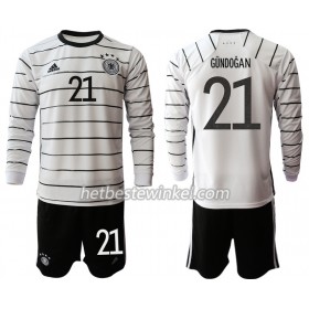 Duitsland Ilkay Gundogan 21 Voetbaltenues Kind Thuis EK 2020 - LS (+ Korte broeken)